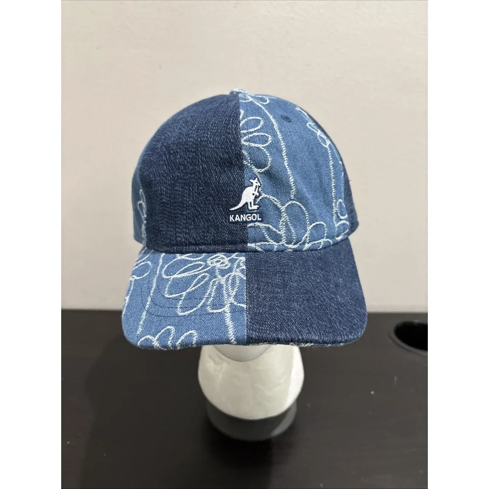 Kangol Cap Hat Denim Mashup Baseball Blue OSFA One Size